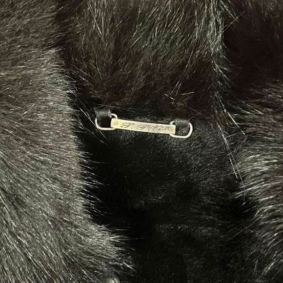 VINTAGE T.T.G private collection Spanish Enterfino Shearling Coat Sz L - Picture 7 of 10